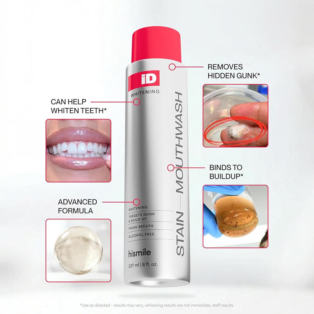 Whitening Mouthwash - Hismile iD Enxaguante Bucal Sem Álcool