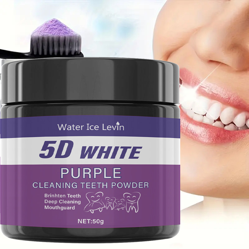 Teeth Whitening Baking Soda - Pó de dentes brancos 5D. Fórmula
