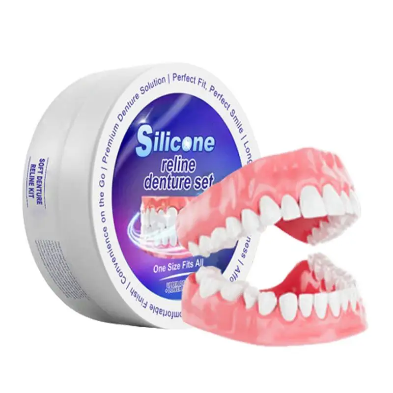 Teeth Whitening Kit - Conjunto de dentadura de silicone caber