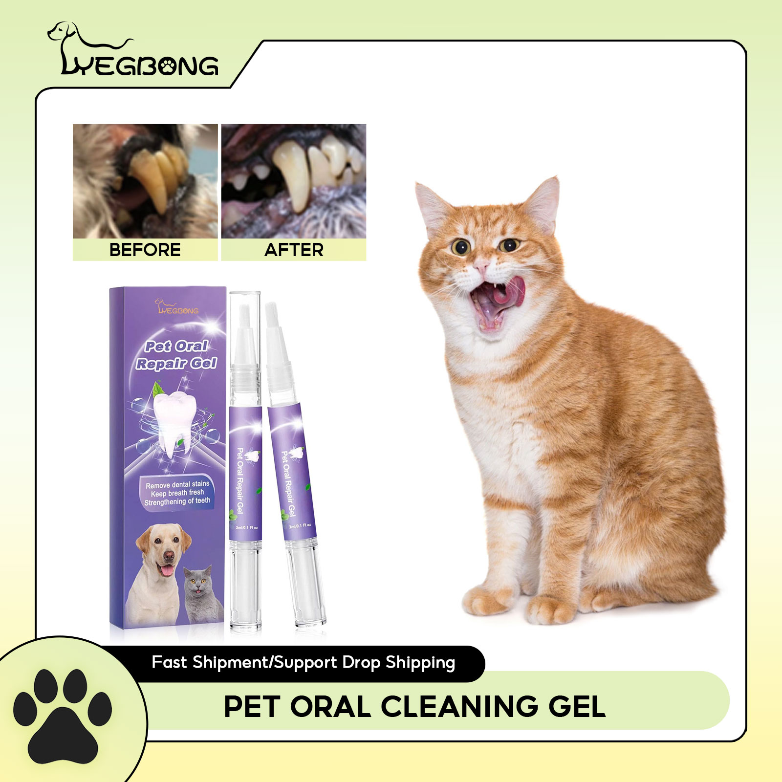 Teeth Whitening App - Gel de reparação oral para animais