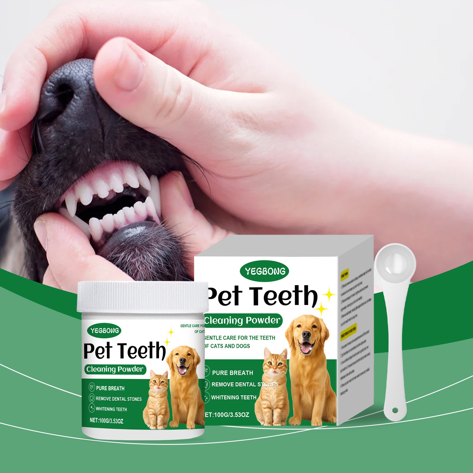 Teeth Whitening App - Pó de limpeza de dentes para