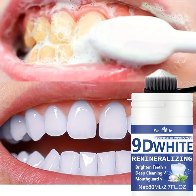 Teeth Whitening App - Pó Dental Remineralizante 9D com Hidroxiapatita,