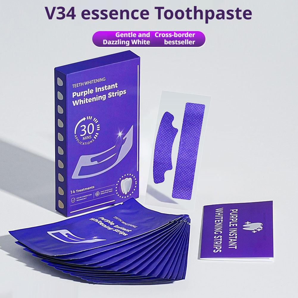 Teeth Whitening At Home Kit - 14/28/42PCS V34 Tiras Clareadoras de Dentes