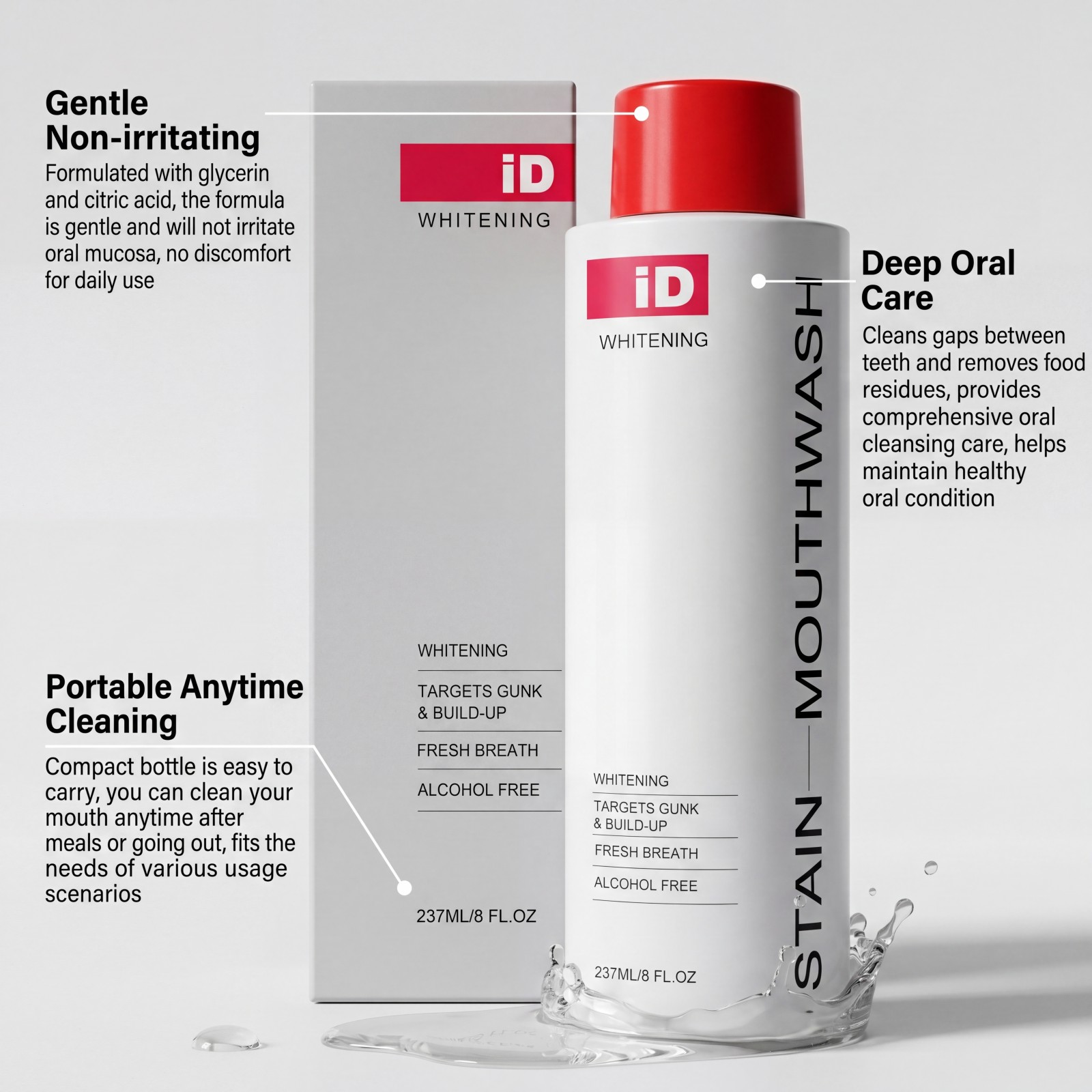 Novo Enxaguante Bucal Clareado - Whitening Mouthwash avaliação e preço