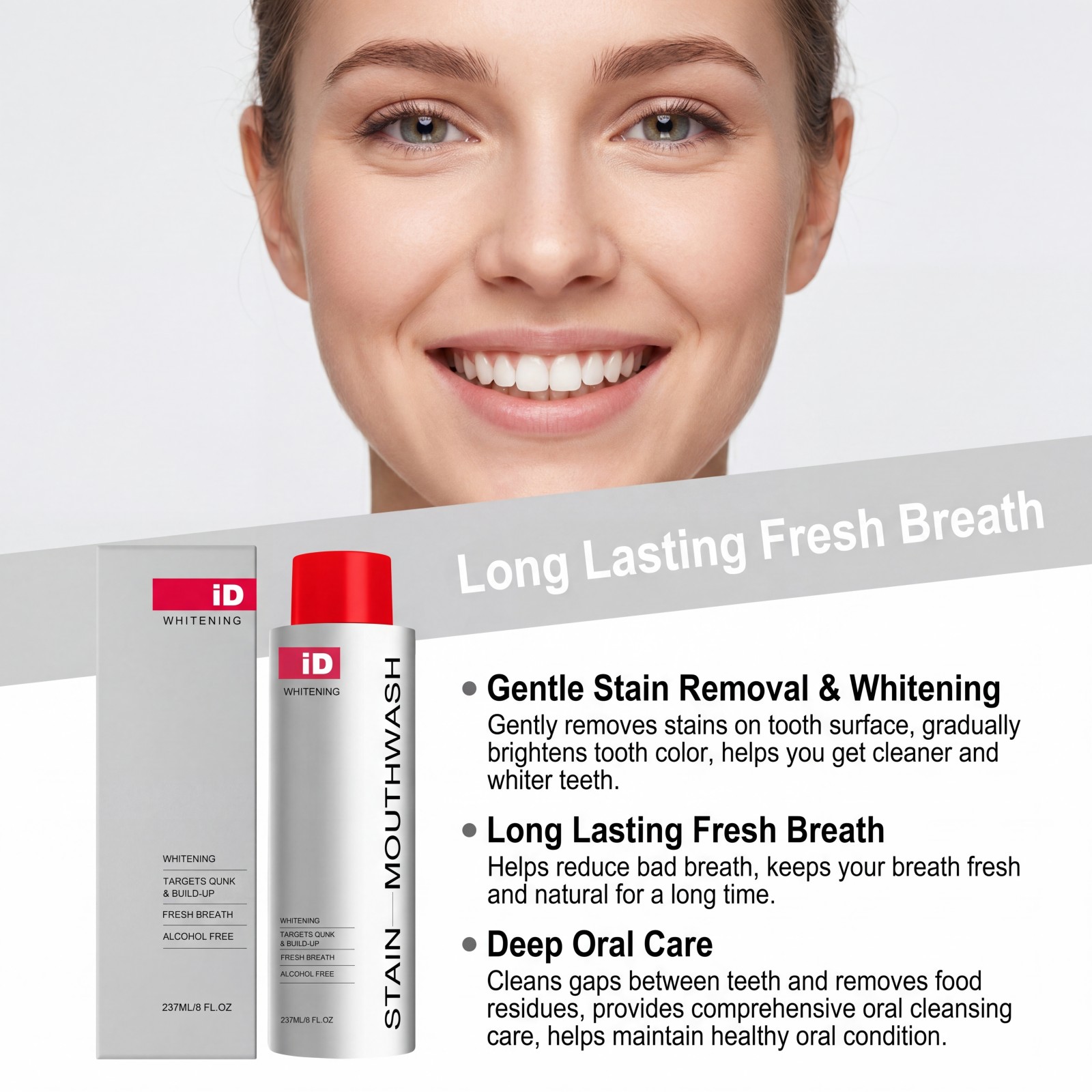 Novo Enxaguante Bucal Clareado - Whitening Mouthwash avaliação e preço