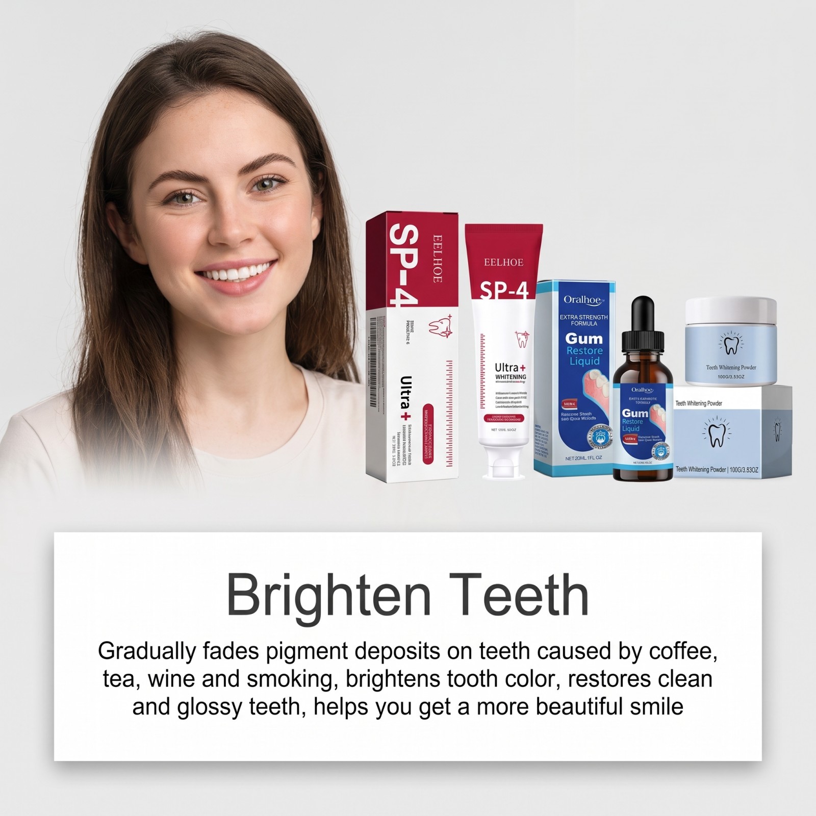 Kit de Cuidados Bucais: Pasta  - Teeth Whitening App avaliação e preço