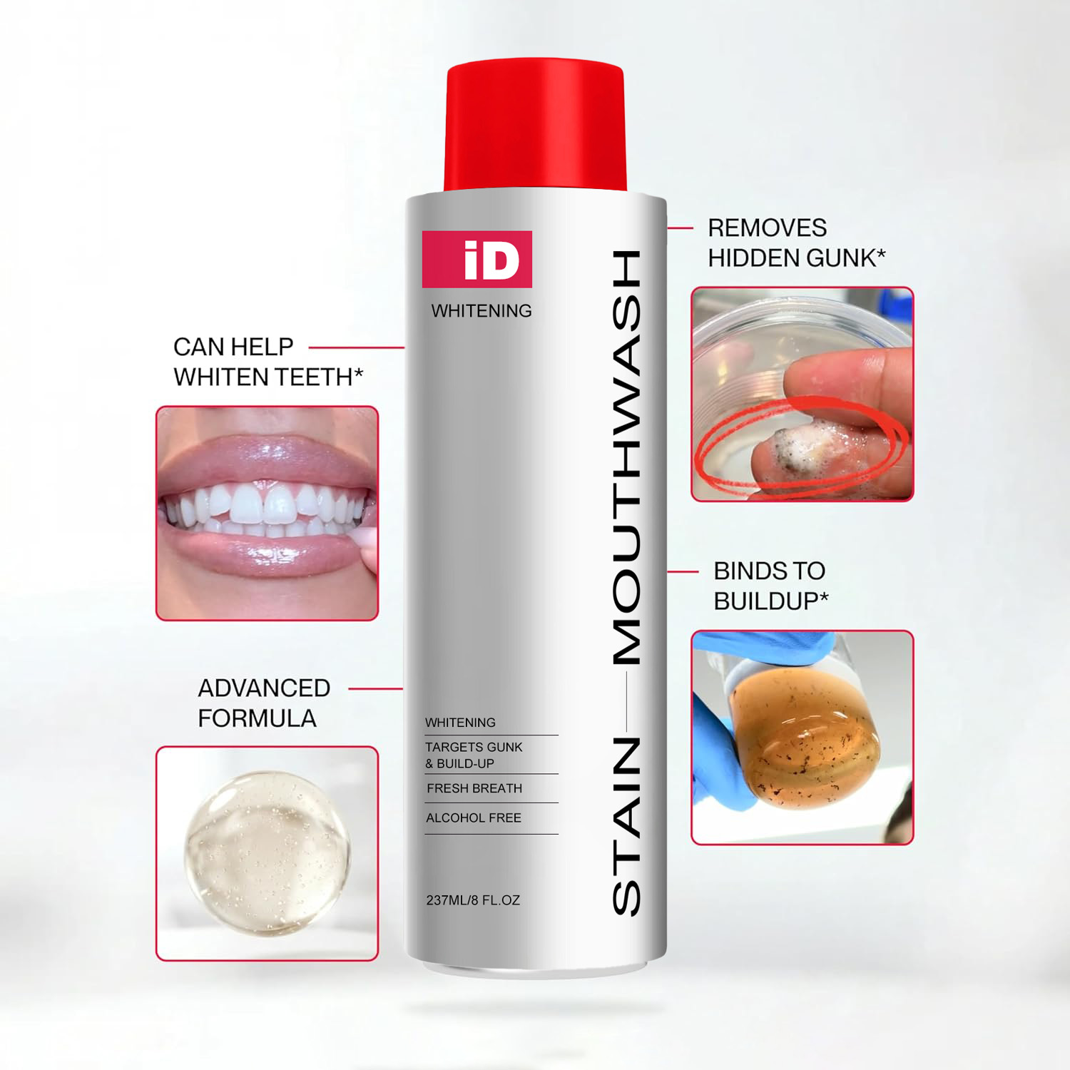Novo Enxaguante Bucal Clareado - Whitening Mouthwash avaliação e preço