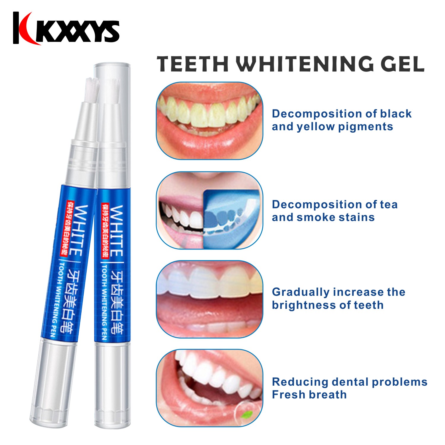 2 pçs * 3ml popular dentes bra - Teeth Whitening Pens avaliação e preço