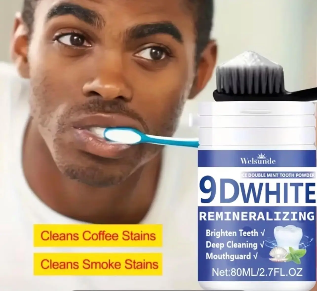 Pó Dental Remineralizante 9D c - Teeth Whitening App avaliação e preço