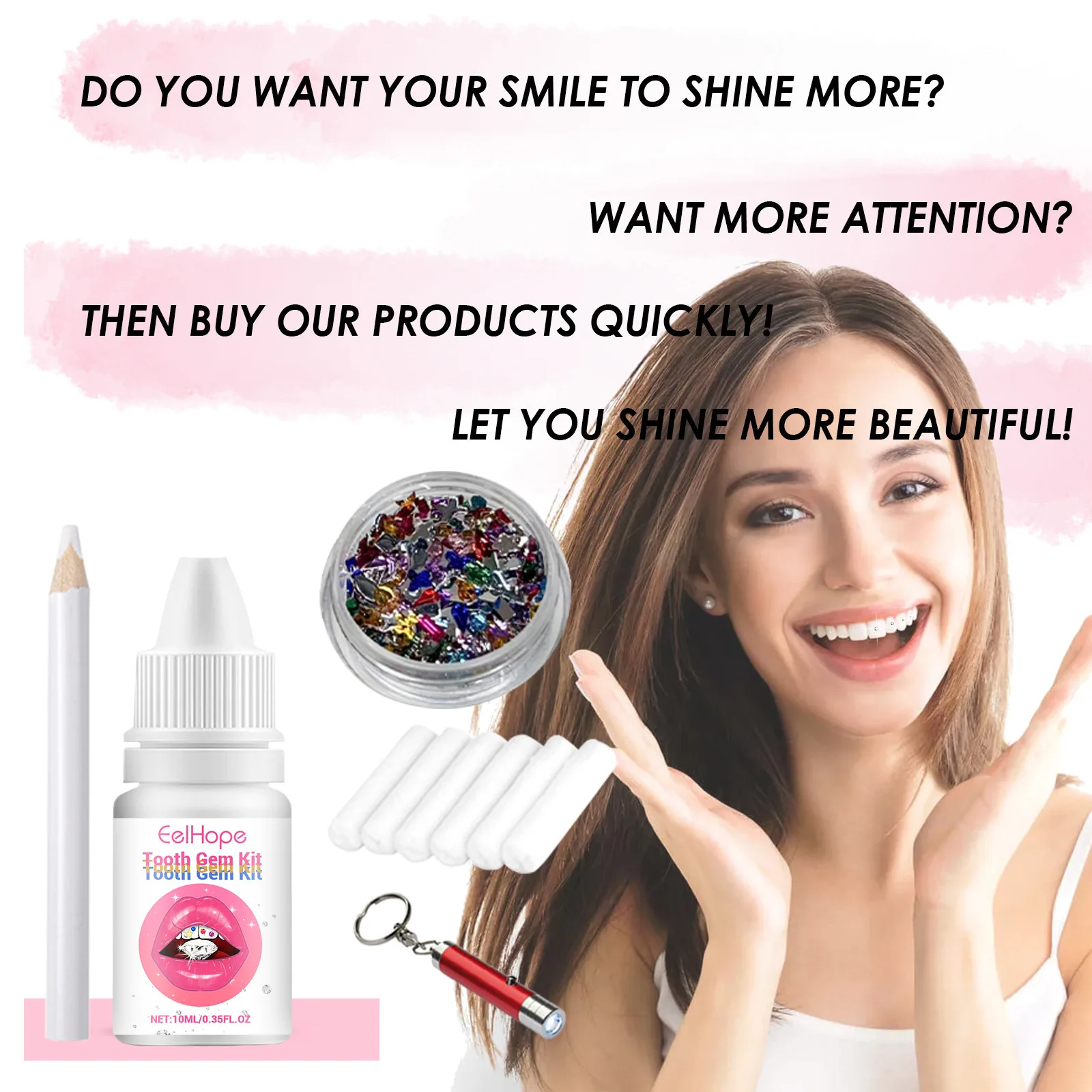 Kit de Joias Dentárias DIY: De - Teeth Whitening Kit avaliação e preço