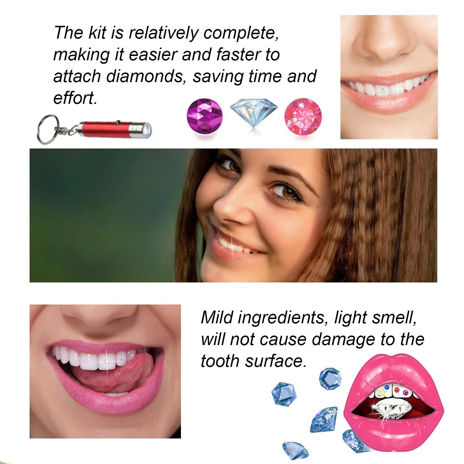Kit de Joias Dentárias DIY: De - Teeth Whitening Kit avaliação e preço