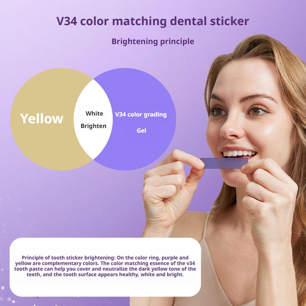 14/28/42PCS V34 Tiras Clareado - Teeth Whitening At Home Kit avaliação e preço