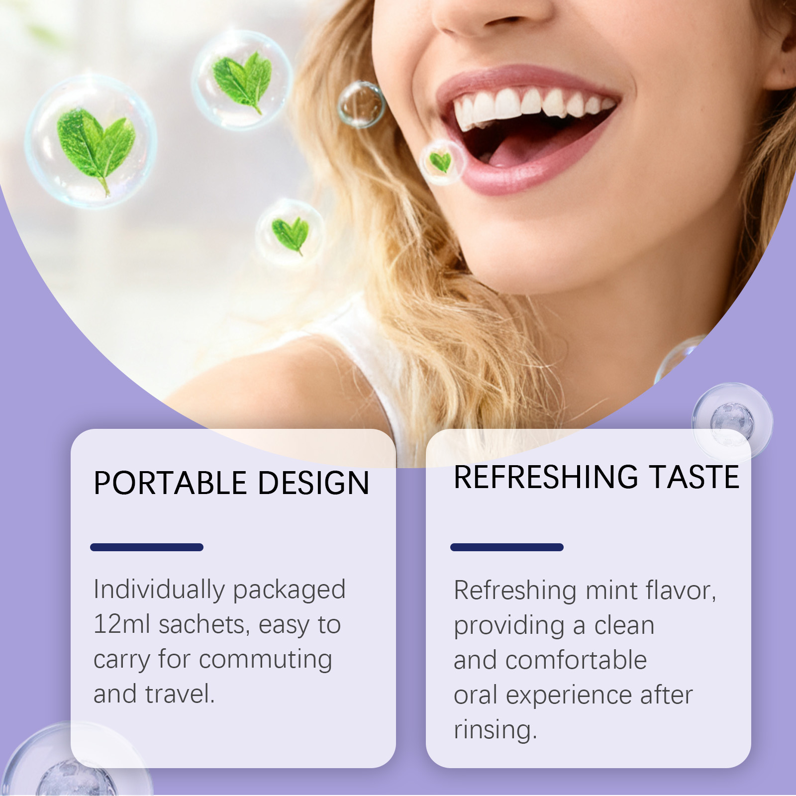 20/40/60 Unidades de Enxaguant - Whitening Mouthwash avaliação e preço