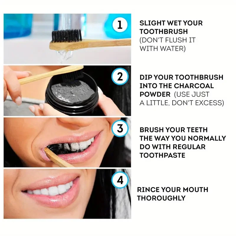 Dentes iluminando pó de clarea - Teeth Whitening App avaliação e preço